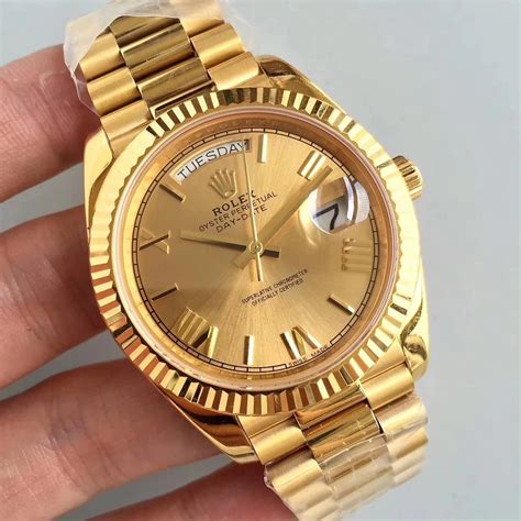 rolex day date gold replica|rolex day date super clone.